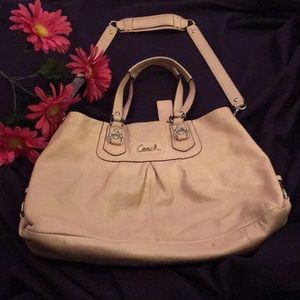 COACH Pink  Leather Hobo Purse
